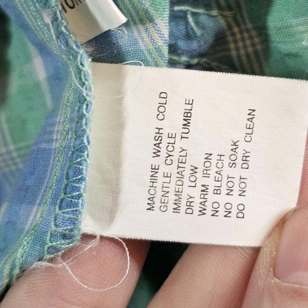 Blast Petites Jacket Cottagecore Grannycore Retro Floral Plaid Blue Green PS - Picture 11 of 12
